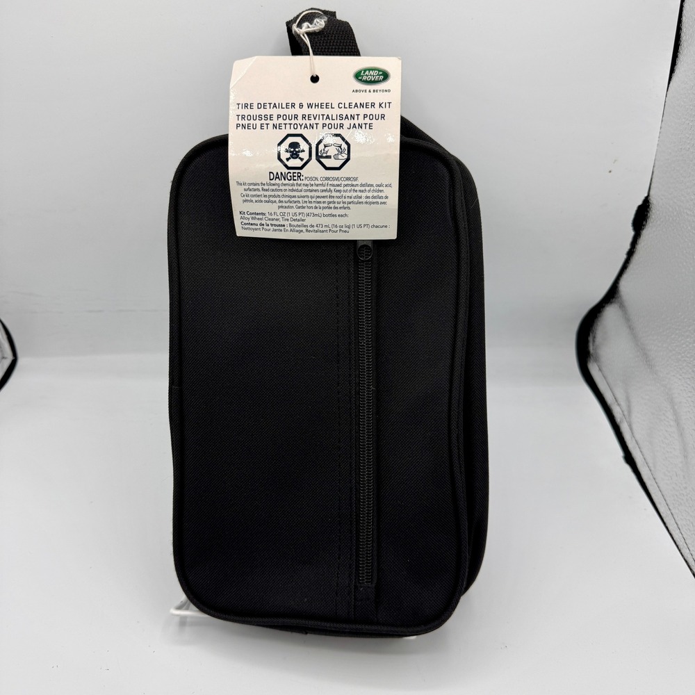 Land Rover Black Canvas Zippered Utility Tool Bag Toiletry Pouch VPLGT0112 - Picture 5 of 6